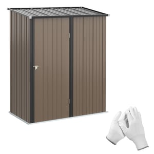 4goodz Outsunny stalen tuinkast balkonkast 100x103x160 cm -