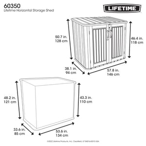 Lifetime Containerombouw kunststof voor 2 containers kliko ombouw