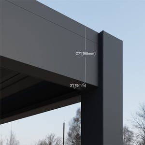 Paragon Outdoor Aluminium paviljoen grand tuscan lamellendak- 3x4 meter