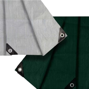 Hanse® Hanse werkzeuge versterkt afdekzeil 4x5m 18 alu ogen 140g/m² -
