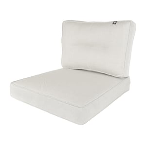 Kopu ® melan hoogwaardige loungekussen-set zit en rug 60 cm creme