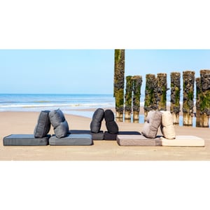 Kopu ® prisma linnen loungekussen rug 60x40 cm -