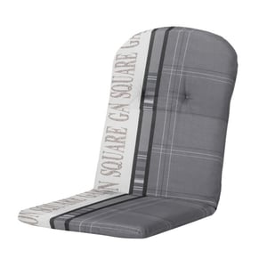Madison kuipstoelkussen hoge rug garden grey ca. 96x45 cm set van