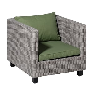 Madison lounge zitkussen basic green ca. 60x60 cm set van 2