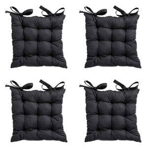 Madison zitkussen toscane basic black ca. 46x46 cm set van 4