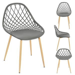 Home Deco Factory Murcia 4 stuks comfortabele tuinstoelen -