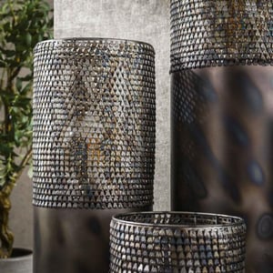 Hoyz vloerlamp Ø20 cilinder 60cm bruin