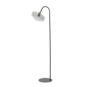 Light & Living vloerlamp 45x29,5x160 cm solna mat +smoke glas