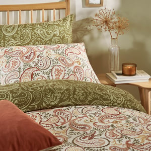 Duvet Day Anika Paisley Printed Soft Touch Duvet Cover Set, Double, Multi