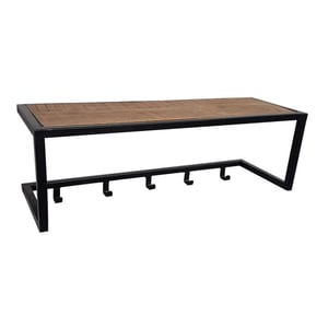 Brix kapstok abby mangohout en gecoat staal 26x75x35