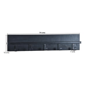 Brix kapstok ethan black mangohout / gecoat staal