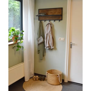 Brix kapstok caro mangohout en gecoat staal 15x70x30