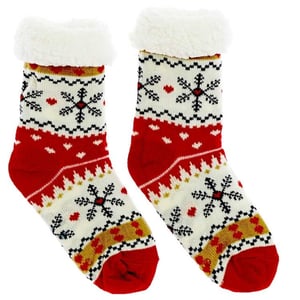Unique Living kerstsok reindeer dessin 4 maat 39-41 -