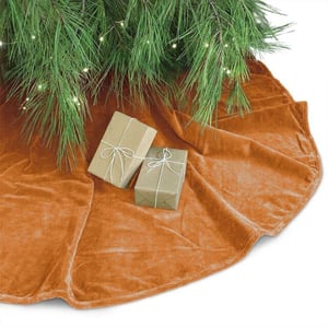 Unique Living treeskirt else 120Øcm leather brown