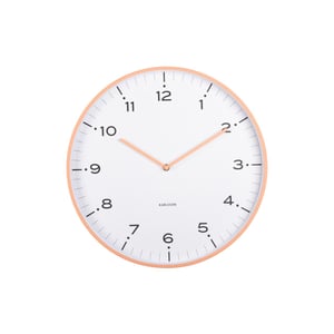 Karlsson wandklok circus rings peach orange- Ø40cm