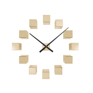 Karlsson wandklok diy cubic metallic metallic gold- Ø40cm