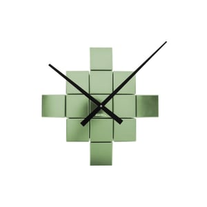 Karlsson wandklok diy cubic metallic metallic green- Ø40cm