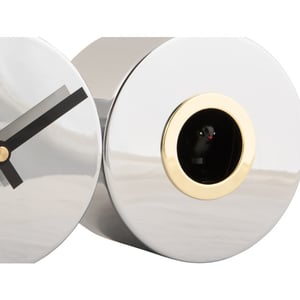 Karlsson wandklok duo cuckoo plated chrome plated
