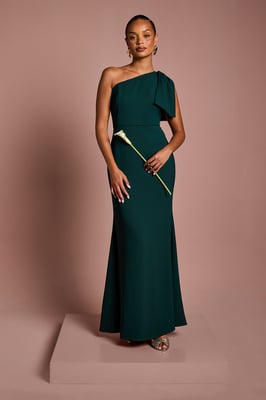 Coast Honoured Petite Bow One Shoulder Maxi Bridesmaid Dress