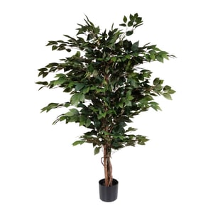 Kopu ® kunstplant ficus benjamina 120 cm in zwarte pot 1260 bladeren