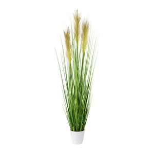 Kopu ® kunstplant pampusgras 95 cm 3 pluimen in witte pot