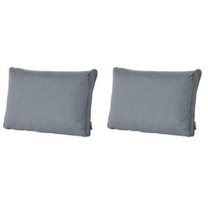 Madison lounge rugkussen rib grey ca. 40x60 cm set van 2