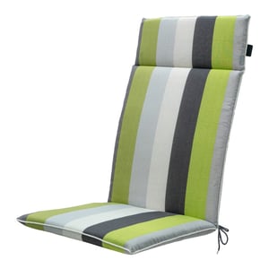 Madison tuinstoelkussen hoge rug victoria green ca. 120x50 cm set van 4