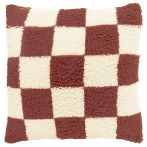 Unique Living sierkussen check 53x53cm dove white