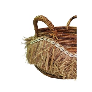Furnilux decoratieve opbergmanden set van 2 – handgevlochten bananenstam /