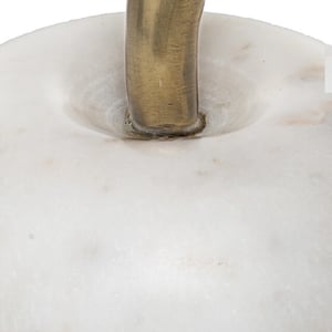 Casa di Elturo Deco object appel van marmer – wit/ – Ø13 cm
