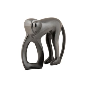Present Time beeld aap gun metal plated