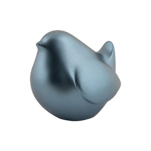 Present Time beeld dikke vogel metallic dark blue