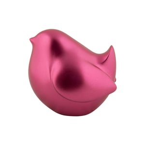 Present Time beeld dikke vogel metallic dark pink