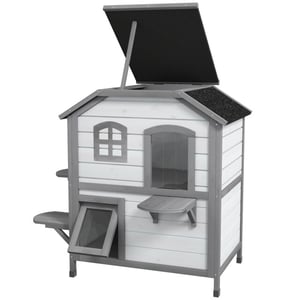 4goodz Kattenhuis 2 laags 78x55x91 cm -