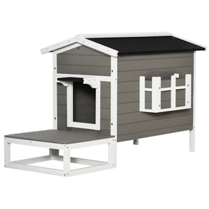 4goodz Kattenhuis met terras 115x67x75 cm -