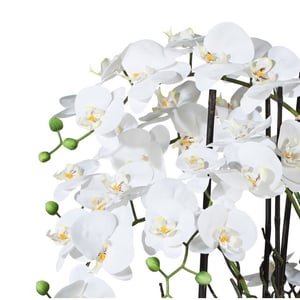 Kopu ® kunstbloem volle orchidee 68 cm met schaal phalenopsis