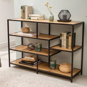 WDMT Bibliotheekkast met 5 houten planken