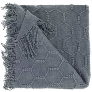 Unique Living plaid fee 127x152cm grey