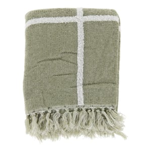 Unique Living plaid ryan tea green -135x180cm