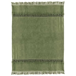 Unique Living plaid saba 130x180cm olive green