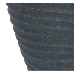 4goodz Plantenbak/bloembak hoog rond 40 cm met ribbels