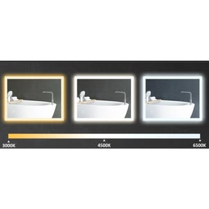4goodz Badkamerspiegel 50x70 cm led met touchbediening 3 lichtniveaus