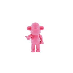 House Vitamin Ornament hang loose monkey figurine 'the legend'- polyresin pink -
