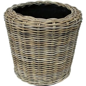 WDMT Rotan drypot ø 34 x 30 cm grijs