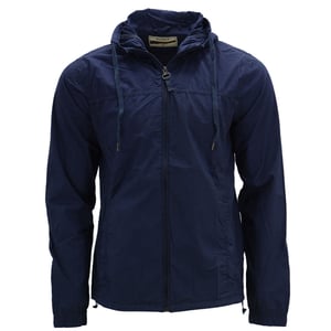 Mens Showerproof Jacket Regular Fit Lightweight Hooded Travel Windbreaker Coat