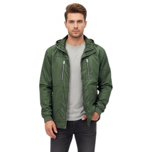 Toplook Mens Showerproof Jacket Relax Fit Lightweight Hooded Windbreaker Coat