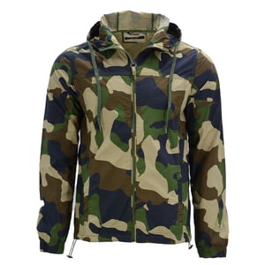 Mens Showerproof Jacket Regular Fit Lightweight Hooded Travel Windbreaker Coat