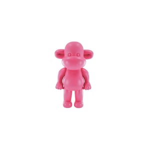 House Vitamin Ornament monkey figurine 'the legend'- polyresin pink 20,5x13,5x35cm