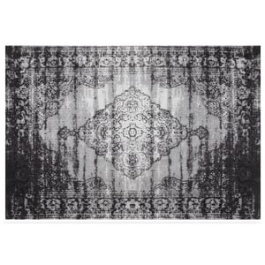 Brix vloerkleed kelly vintage black 290x200x1 katoen