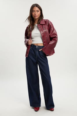 Mid Waist Loose Fit Skater Jean